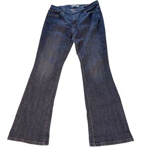 Levi Women’s Dk Blue Jeans SZ 32X33 Wide Leg Mid-Rise 100% Cotton Fancy Pockets